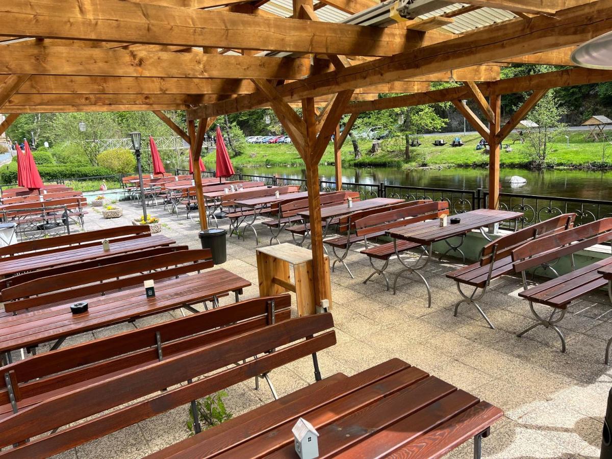Pension Sternschnuppe, Treseburg Harz, Unmittelbar Am Wasser 塔勒 外观 照片