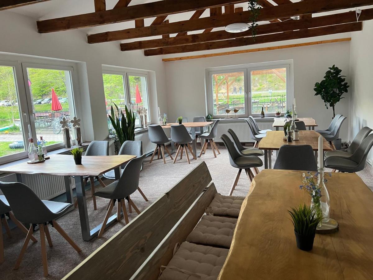 Pension Sternschnuppe, Treseburg Harz, Unmittelbar Am Wasser 塔勒 外观 照片